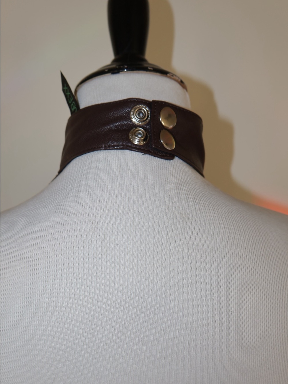 Black Gothic Body Chain Harness brown and silver s/m - Picture 6 of 6
